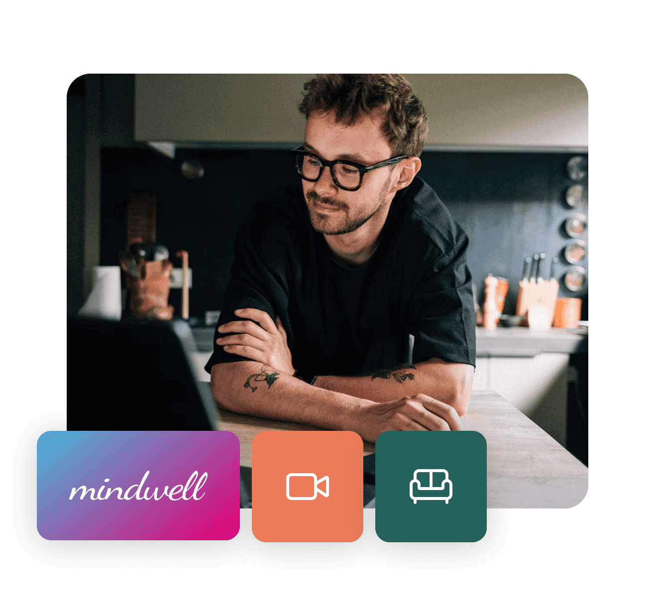 Mladý muž s tabletem